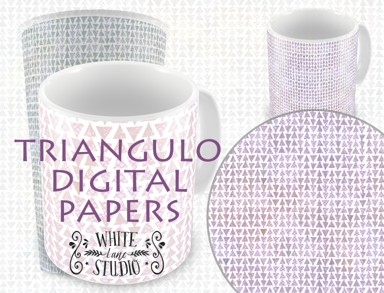 traingulo digital paper design mug image