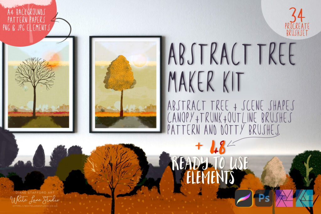 Abstract Tree Art Maker Kit 