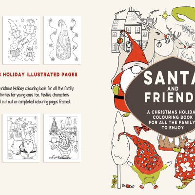 Santa and Friends Colouring Book