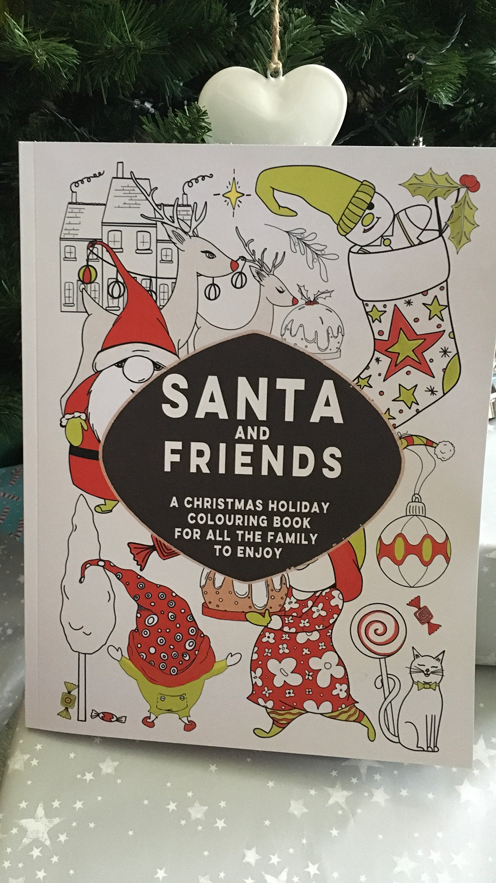 Santa and Friends Colouring Book Cover